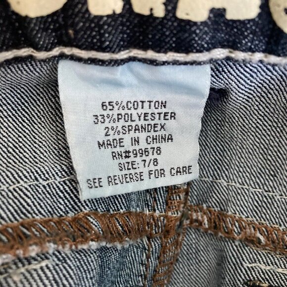 Hydraulic Jeans Cropped Capris Dark Wash Juniors Size 7/8 Stretch - Picture 4 of 6